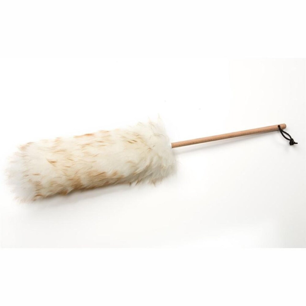 Wool Shop Lambswool Duster, 24 Inches with Wood Handle and Leather Hanger